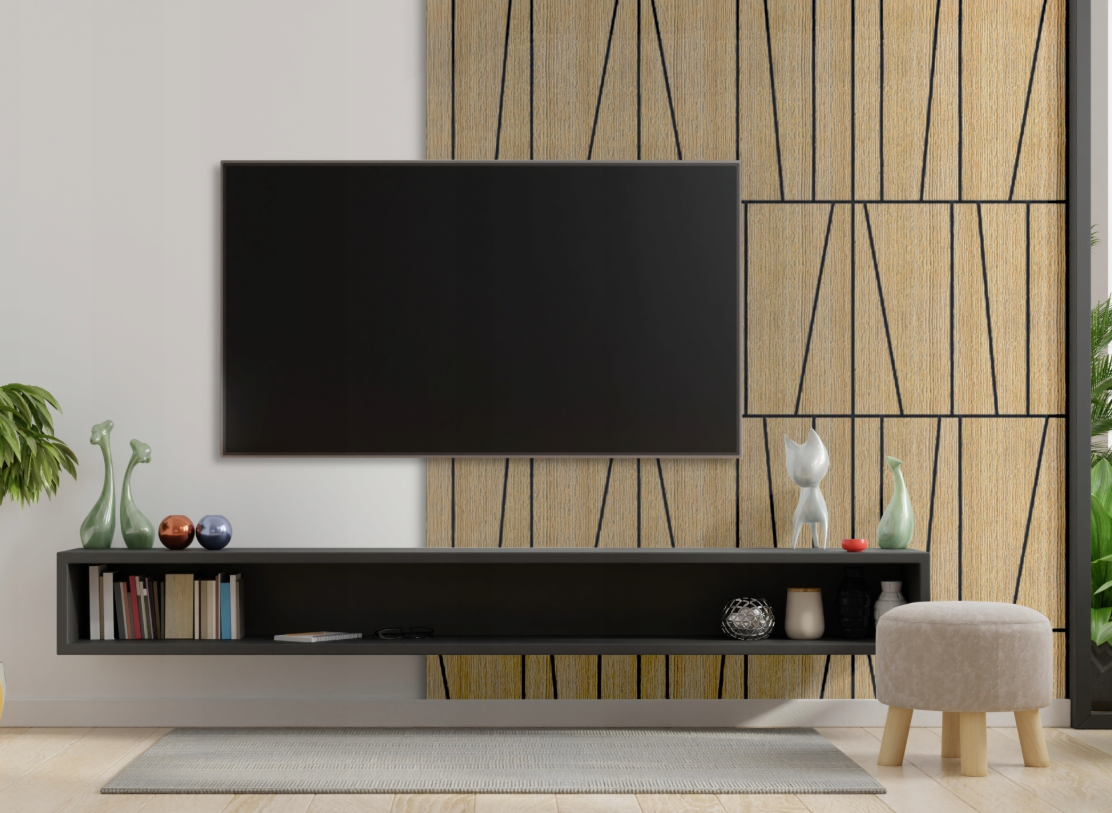 Stenové panely lamely MDF šesťbok orech