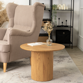 Dubový latkový mini stolík