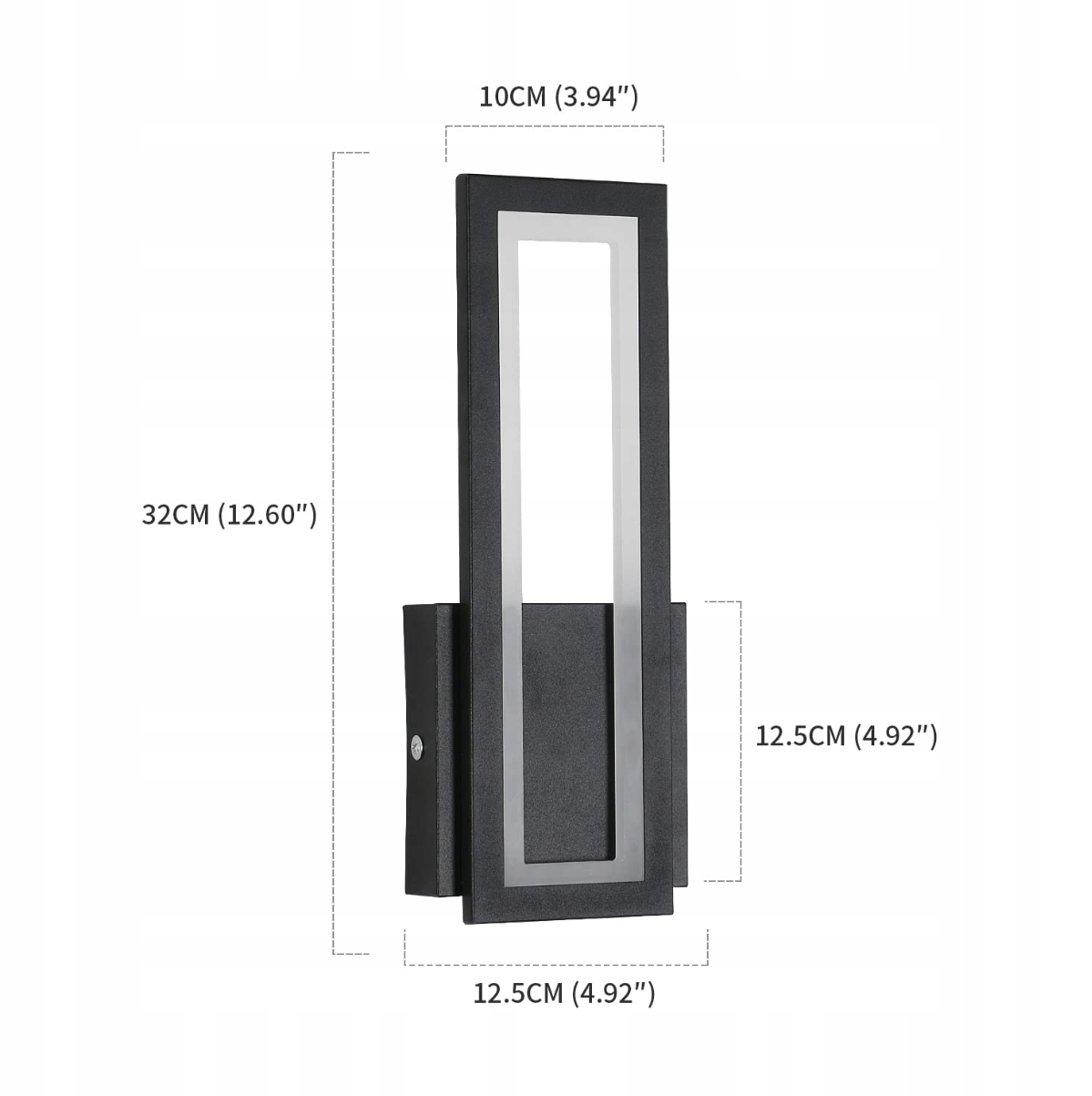 Moderné čierne LED svietidlo 16W