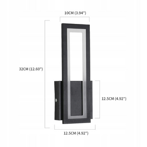 Moderné čierne LED svietidlo 16W