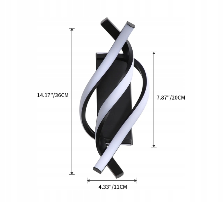 Moderné LED nástenné svietidlo 22W