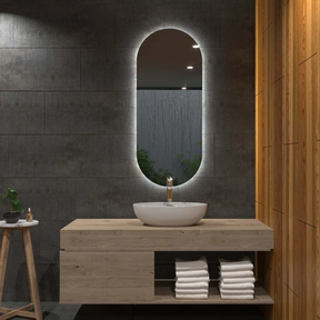 Oválne zrkadlo s LED osvetlením A1