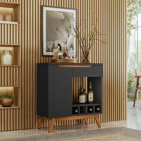 Retro príborník s vinotékou Tokio